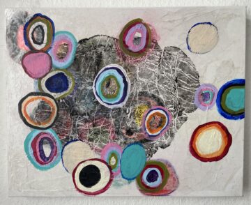 Nr. 6, 40 x 30 cm, Mischtechnik auf Leinwand, 2025